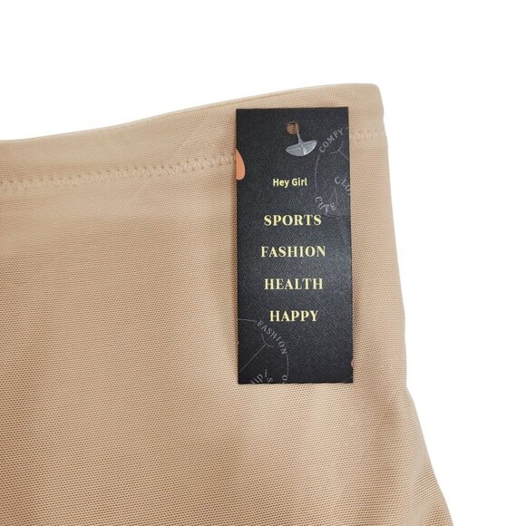 High-Waist Beige Shapewear Briefs For Women Size S - Picture 3 of 6